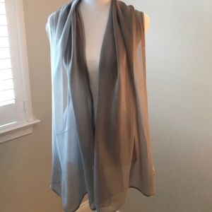 Nordstrom Silver/grey shear silk wrap